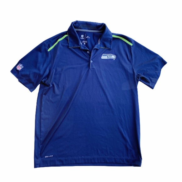 Nike Other - Nike Dri-Fit NFL Seattle Seahawks Polo Top